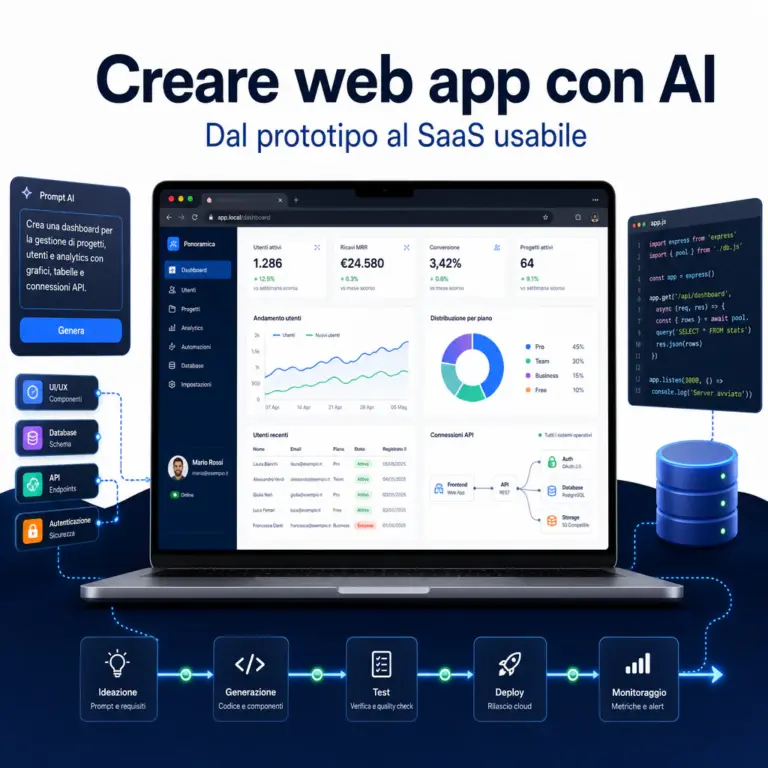 creare web app con ai